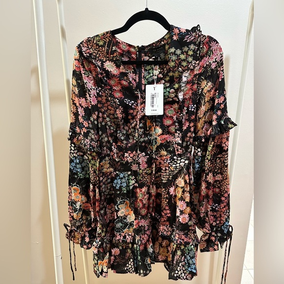 NWT Ted Baker London Hendria Mini Dress with ruffle details size:1 - Picture 13 of 14